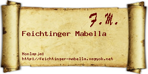 Feichtinger Mabella névjegykártya