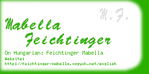 mabella feichtinger business card